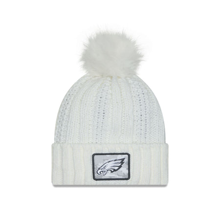 Philadelphia Eagles 2024 Salute to Service Women's Pom Knit Hat