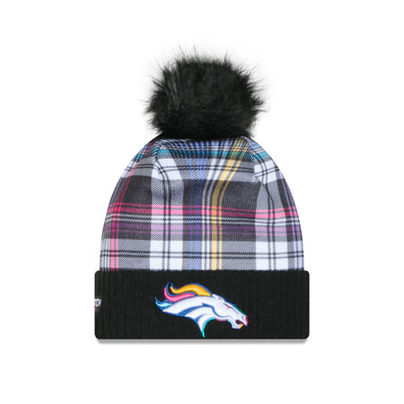 Denver Broncos 2024 Crucial Catch Women's Pom Knit Hat