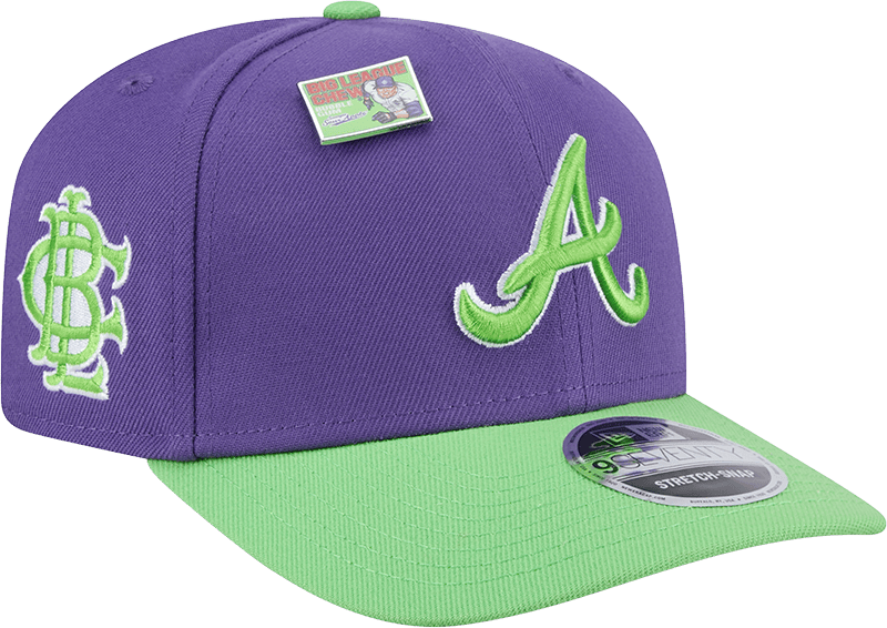 Big League Chew X Atlanta Braves Swingin' Sour Apple 9SEVENTY Stretch-Snap Hat