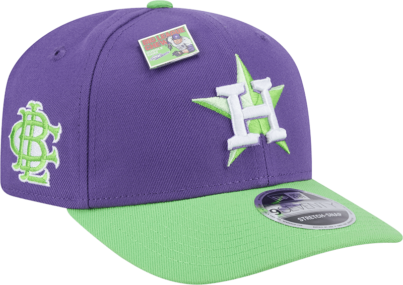 Big League Chew X Houston Astros Swingin' Sour Apple 9SEVENTY Stretch-Snap Hat