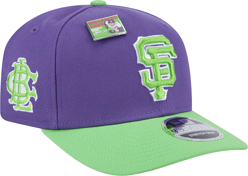 Big League Chew X San Francisco Giants Swingin' Sour Apple 9SEVENTY Stretch-Snap Hat