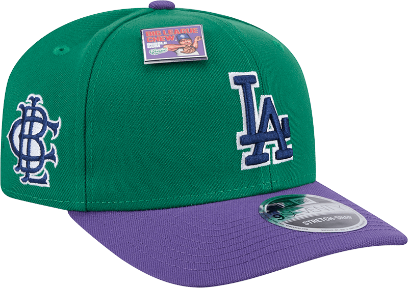 Big League Chew X Los Angeles Dodgers Ground Ball Grape 9SEVENTY Stretch-Snap Hat