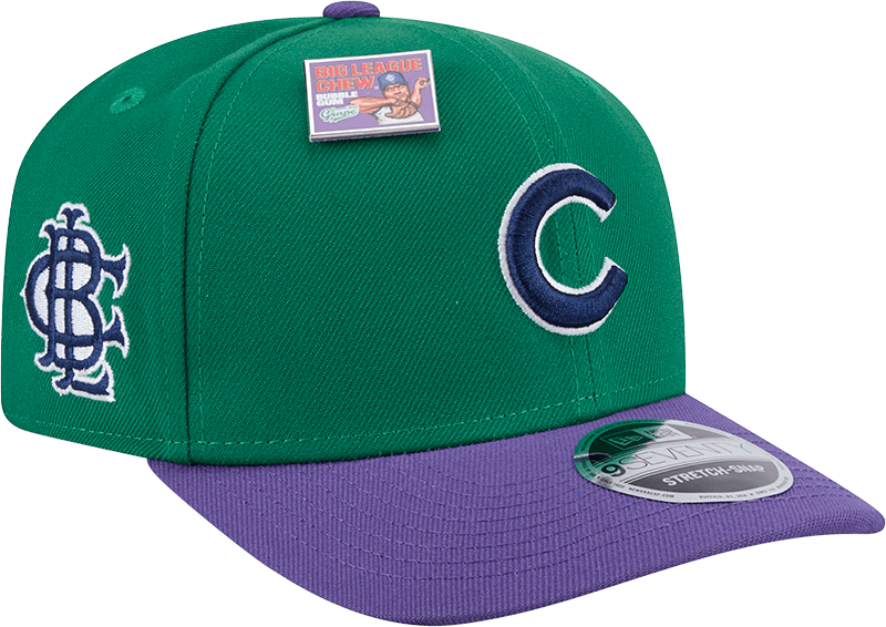 Big League Chew X Chicago Cubs Ground Ball Grape 9SEVENTY Stretch-Snap Hat