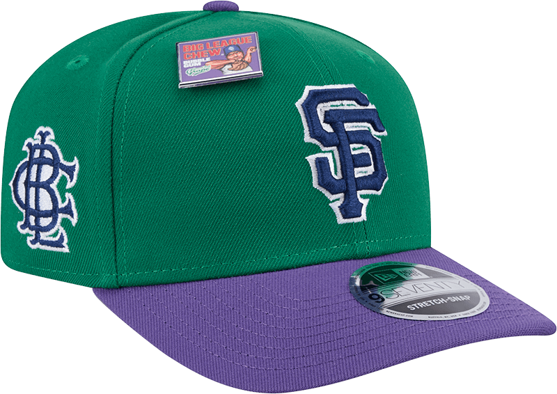 Big League Chew X San Francisco Giants Ground Ball Grape 9SEVENTY Stretch-Snap Hat