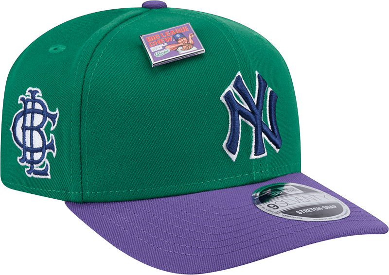 Big League Chew X New York Yankees Ground Ball Grape 9SEVENTY Stretch-Snap Hat