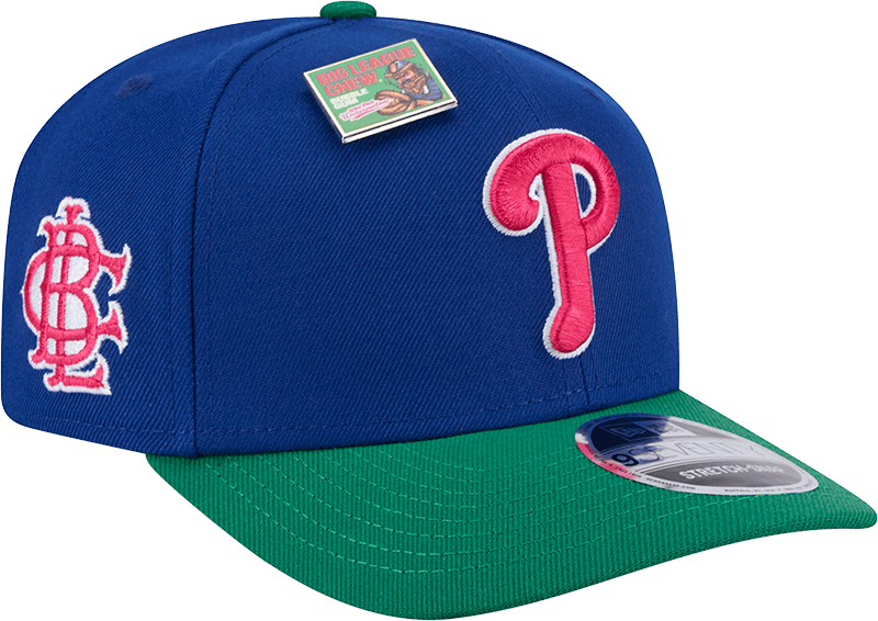 Big League Chew X Philadelphia Phillies Wild Pitch Watermelon 9SEVENTY Stretch-Snap Hat