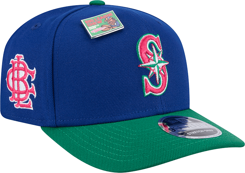 Big League Chew X Seattle Mariners Wild Pitch Watermelon 9SEVENTY Stretch-Snap Hat