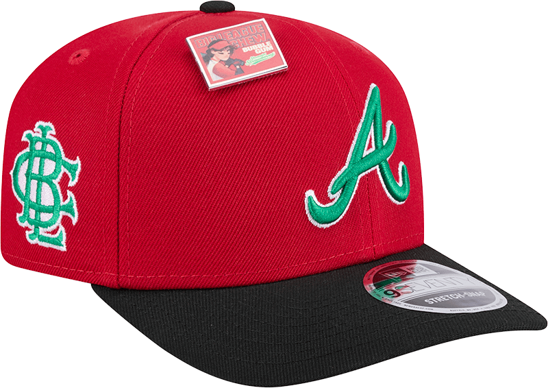 Big League Chew X Atlanta Braves Slammin' Strawberry 9SEVENTY Stretch-Snap Hat