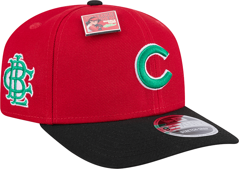 Big League Chew X Chicago Cubs Slammin' Strawberry 9SEVENTY Stretch-Snap Hat