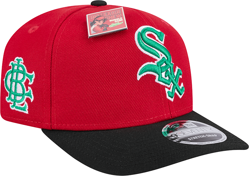 Big League Chew X Chicago White Sox Slammin' Strawberry 9SEVENTY Stretch-Snap Hat