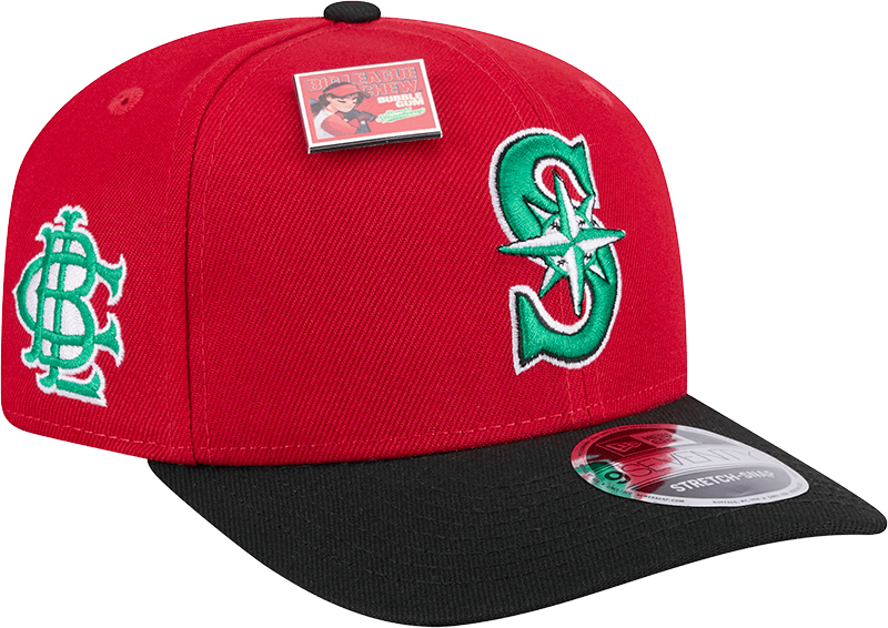 Big League Chew X Seattle Mariners Slammin' Strawberry 9SEVENTY Stretch-Snap Hat