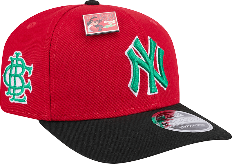 Big League Chew X New York Yankees Slammin' Strawberry 9SEVENTY Stretch-Snap Hat