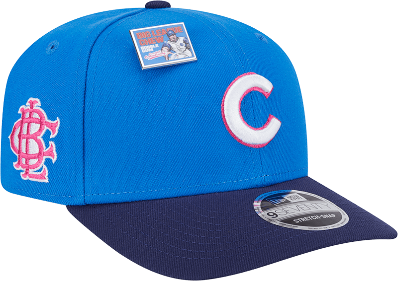 Big League Chew X Chicago Cubs Curveball Cotton Candy 9SEVENTY Stretch-Snap Hat