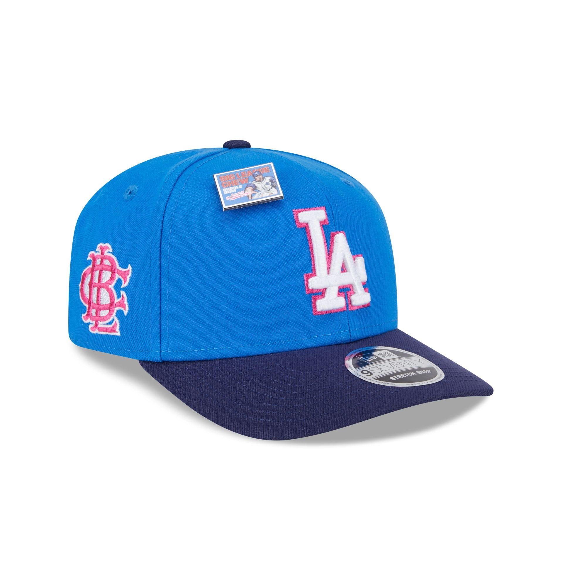 Big League Chew X Los Angeles Dodgers Curveball Cotton Candy 9SEVENTY  Stretch-Snap Hat