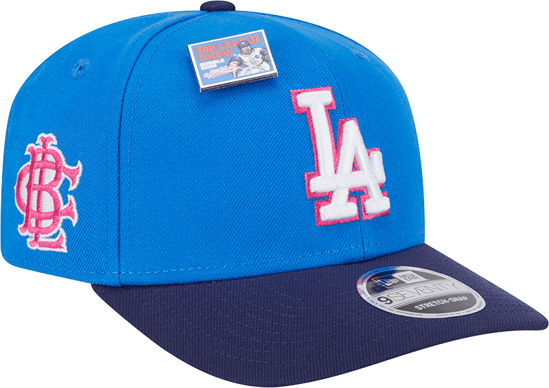 Big League Chew X Los Angeles Dodgers Curveball Cotton Candy 9SEVENTY Stretch-Snap Hat