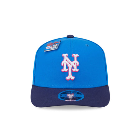 Big League Chew X New York Mets Curveball Cotton Candy 9SEVENTY Stretch-Snap Hat