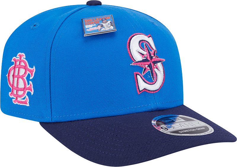 Big League Chew X Seattle Mariners Curveball Cotton Candy 9SEVENTY Stretch-Snap Hat