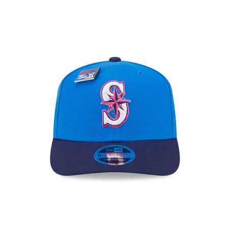 Big League Chew X Seattle Mariners Curveball Cotton Candy 9SEVENTY Stretch-Snap Hat