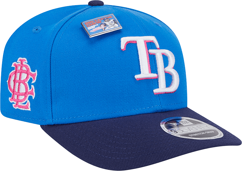 Big League Chew X Tampa Bay Rays Curveball Cotton Candy 9SEVENTY Stretch-Snap Hat