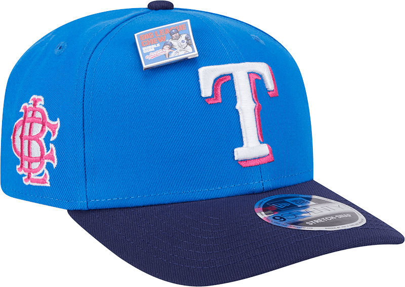 Big League Chew X Texas Rangers Curveball Cotton Candy 9SEVENTY Stretch-Snap Hat