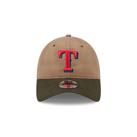 Texas Rangers Wax Canvas 9TWENTY Adjustable Hat