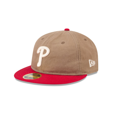 Philadelphia Phillies Wax Canvas Retro Crown 59FIFTY Fitted Hat