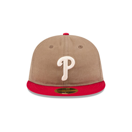 Philadelphia Phillies Wax Canvas Retro Crown 59FIFTY Fitted Hat