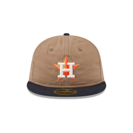 Houston Astros Wax Canvas Retro Crown 59FIFTY Fitted Hat