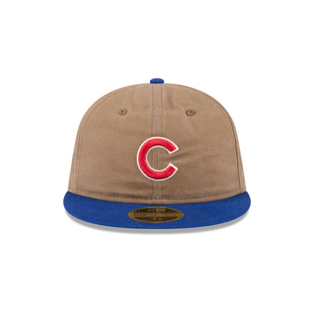 Chicago Cubs Wax Canvas Retro Crown 59FIFTY Fitted Hat