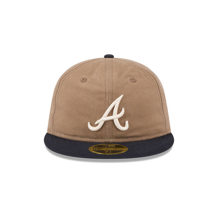 Atlanta Braves Wax Canvas Retro Crown 59FIFTY Fitted Hat