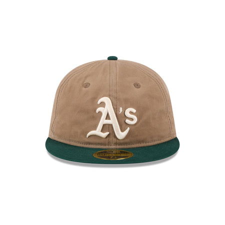 Oakland Athletics Wax Canvas Retro Crown 59FIFTY Fitted Hat