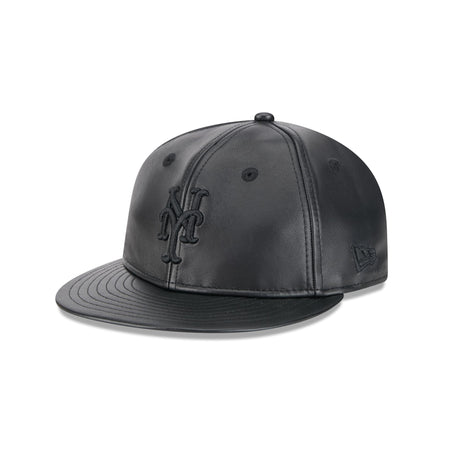 New York Mets Genuine Leather Retro Crown 9FIFTY Strapback Hat