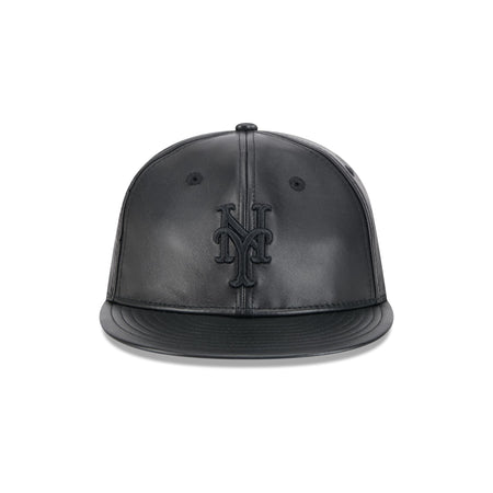 New York Mets Genuine Leather Retro Crown 9FIFTY Strapback Hat