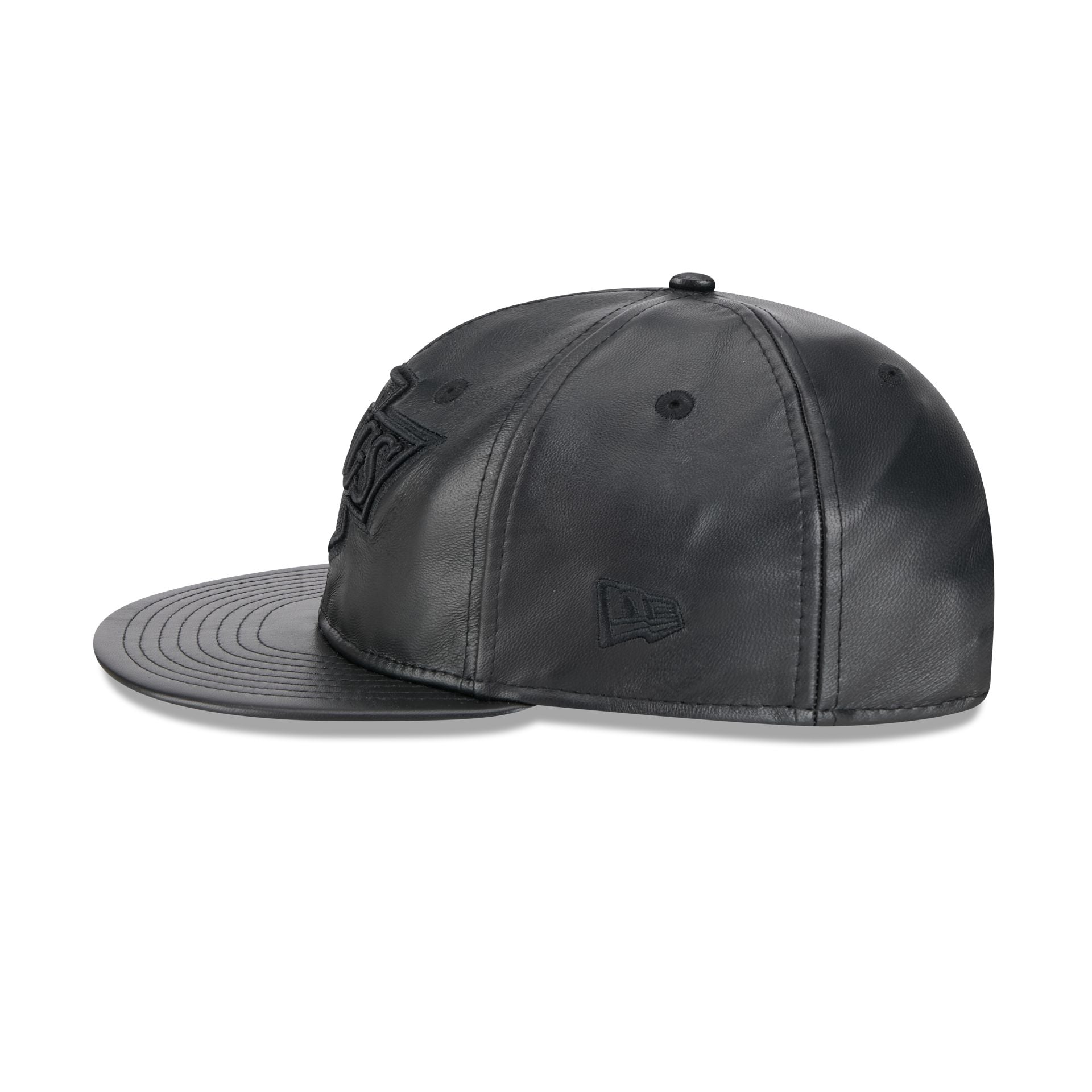 Los Angeles Kings Genuine Leather Retro Crown 9FIFTY Strapback Hat New Era Cap