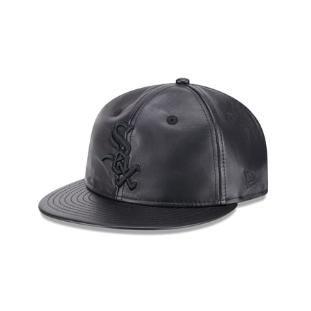 Chicago White Sox Genuine Leather Retro Crown 9FIFTY Strapback Hat