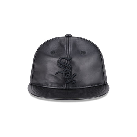 Chicago White Sox Genuine Leather Retro Crown 9FIFTY Strapback Hat