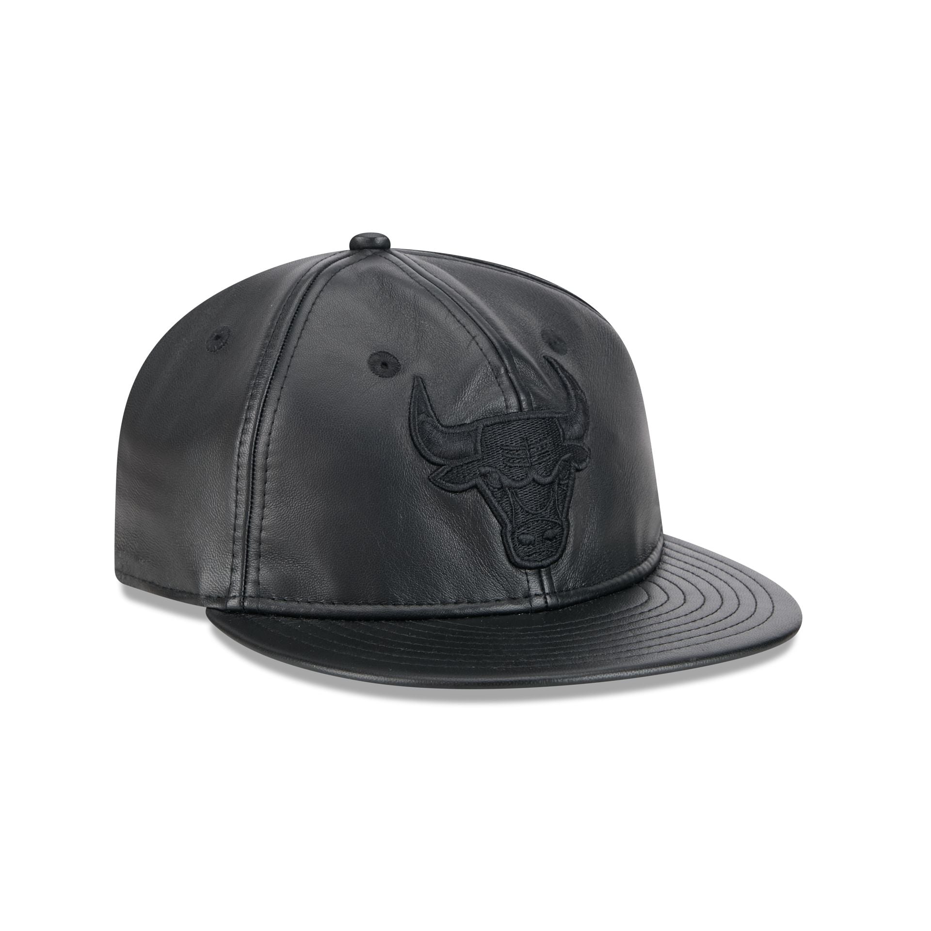 Chicago Bulls Genuine Leather Retro Crown 9FIFTY Strapback Hat New Era Cap