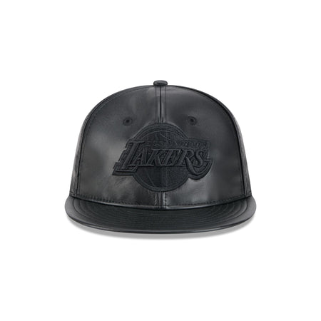 Los Angeles Lakers Genuine Leather Retro Crown 9FIFTY Strapback Hat