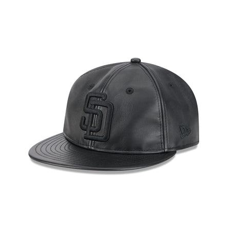 San Diego Padres Genuine Leather Retro Crown 9FIFTY Strapback Hat