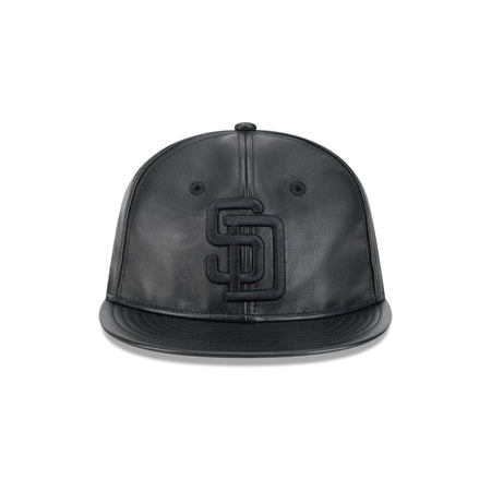 San Diego Padres Genuine Leather Retro Crown 9FIFTY Strapback Hat