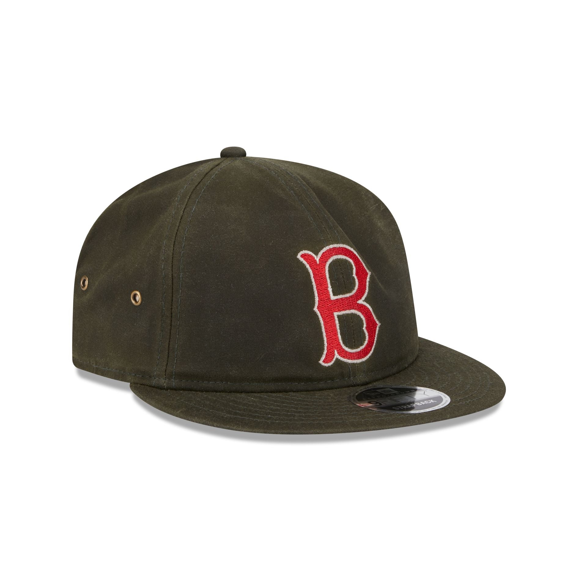 Boston Red Sox Rifle Green Retro Crown 9FIFTY Adjustable Hat MLB by New Era