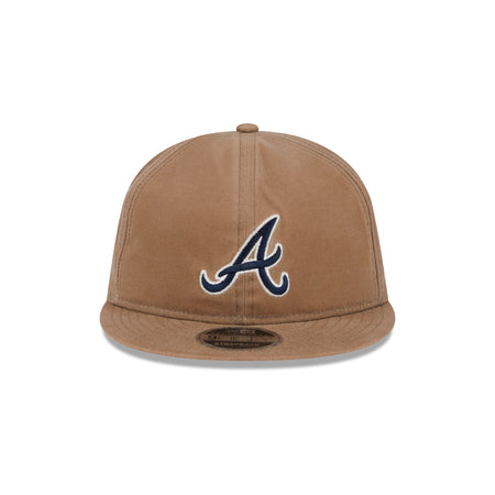 Atlanta Braves Khaki Retro Crown 9FIFTY Adjustable Hat