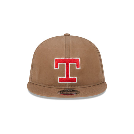 Texas Rangers Khaki Retro Crown 9FIFTY Adjustable Hat