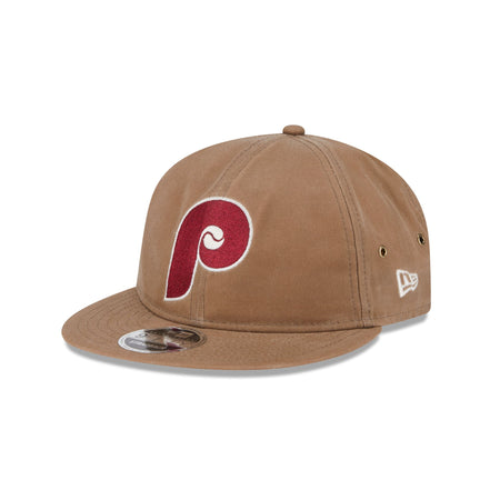 Philadelphia Phillies Khaki Retro Crown 9FIFTY Adjustable Hat