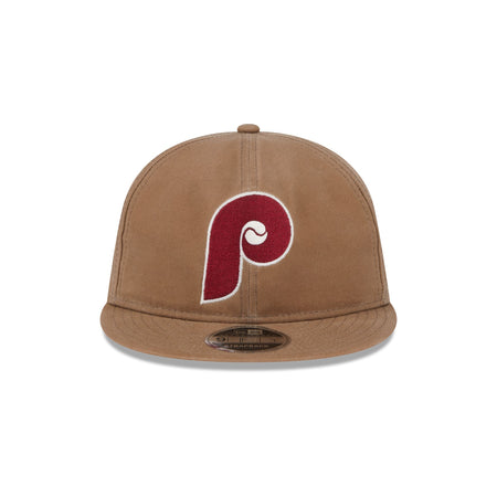 Philadelphia Phillies Khaki Retro Crown 9FIFTY Adjustable Hat