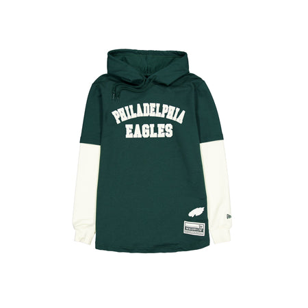 Philadelphia Eagles Dark Green Logo Select Hooded T-Shirt