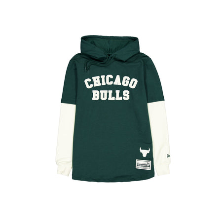 Chicago Bulls Dark Green Logo Select Hooded T-Shirt