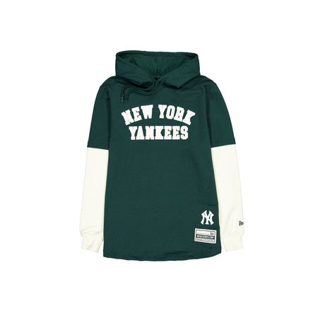 New York Yankees Dark Green Logo Select Hooded T-Shirt