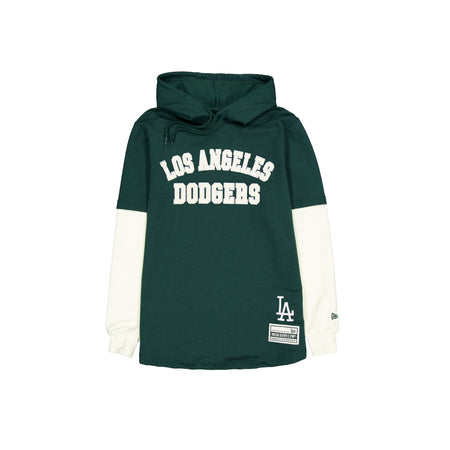 Los Angeles Dodgers Dark Green Logo Select Hooded T-Shirt