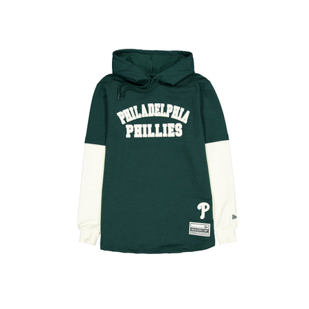 Philadelphia Phillies Dark Green Logo Select Hooded T-Shirt